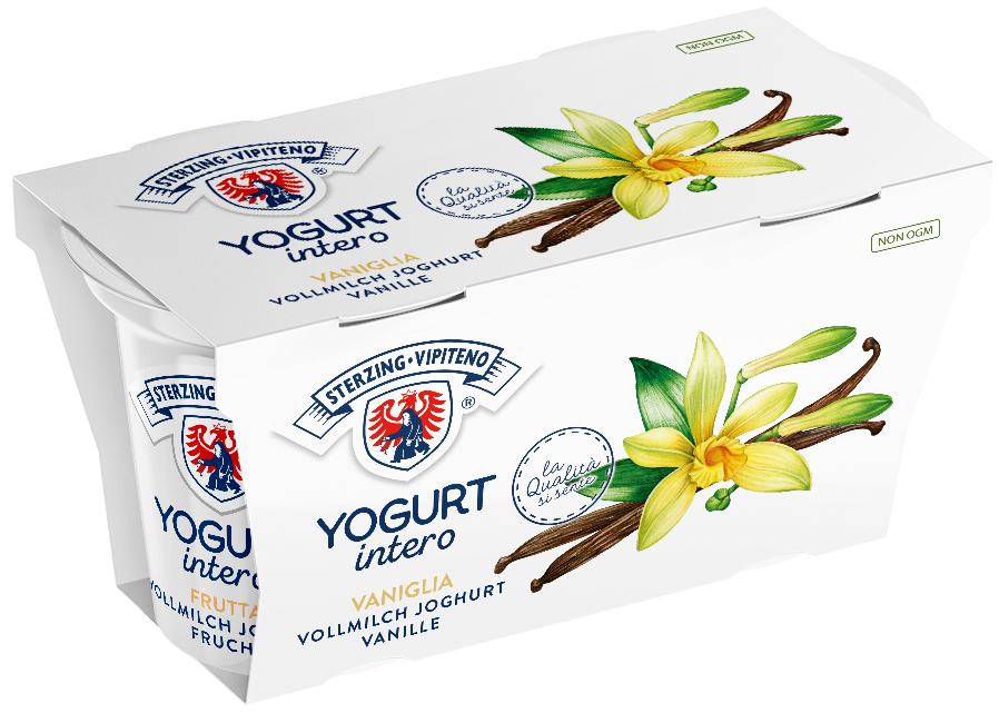 Whole milk yoghurt - 125g x 2 - Vanilla
