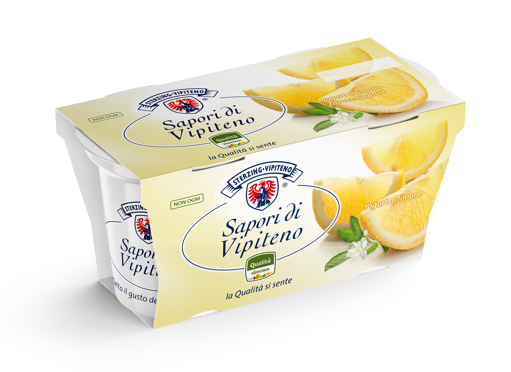 Whole Milk Yoghurt 'Sapori di Vipiteno' - 125g x 2 - Lemon