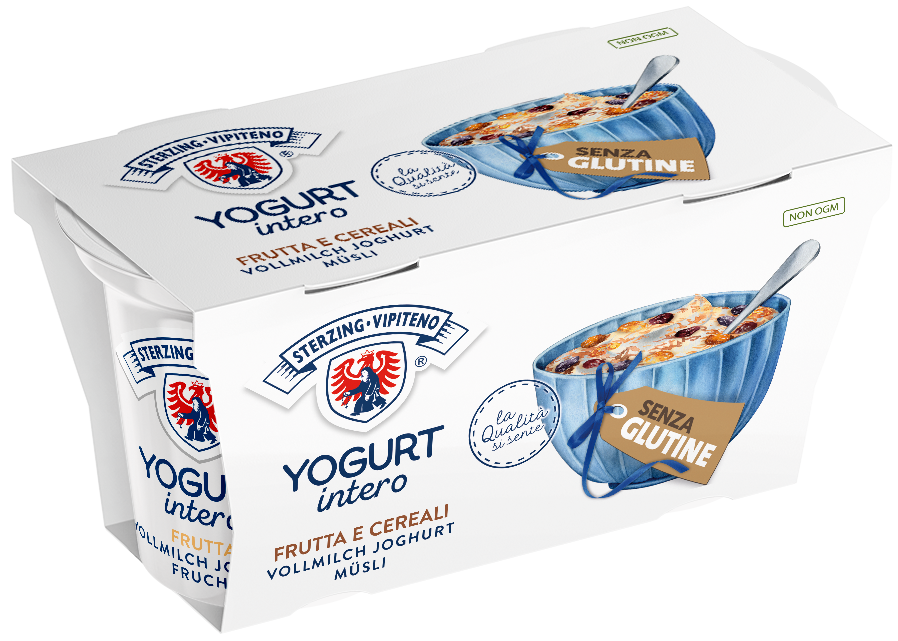 Full fat yoghurt - 125g x 2 fruite and cereal glutenfree