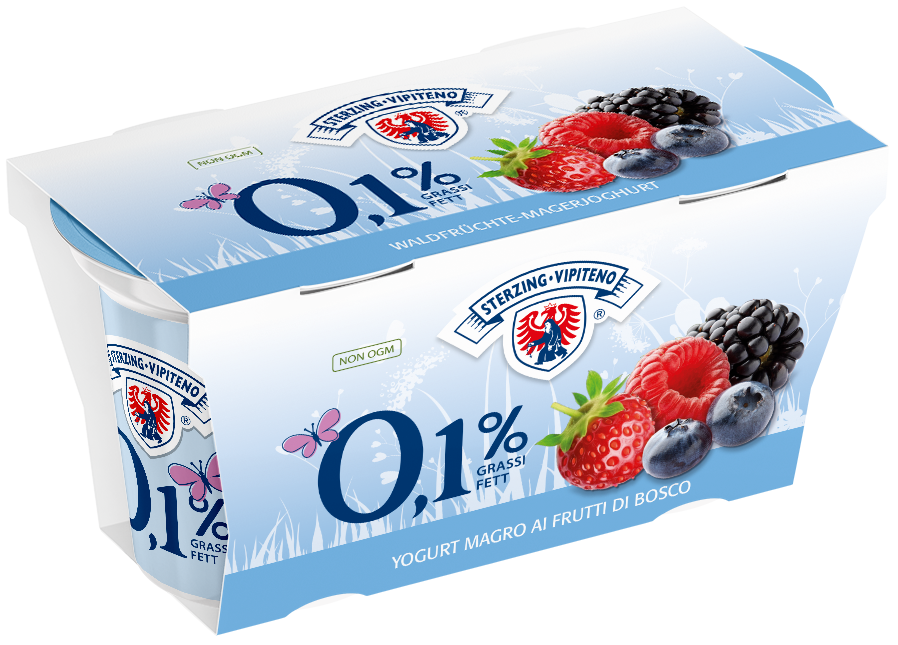 Skimmed milk yoghurt 0,1% - 125g x 2 - Wild berries