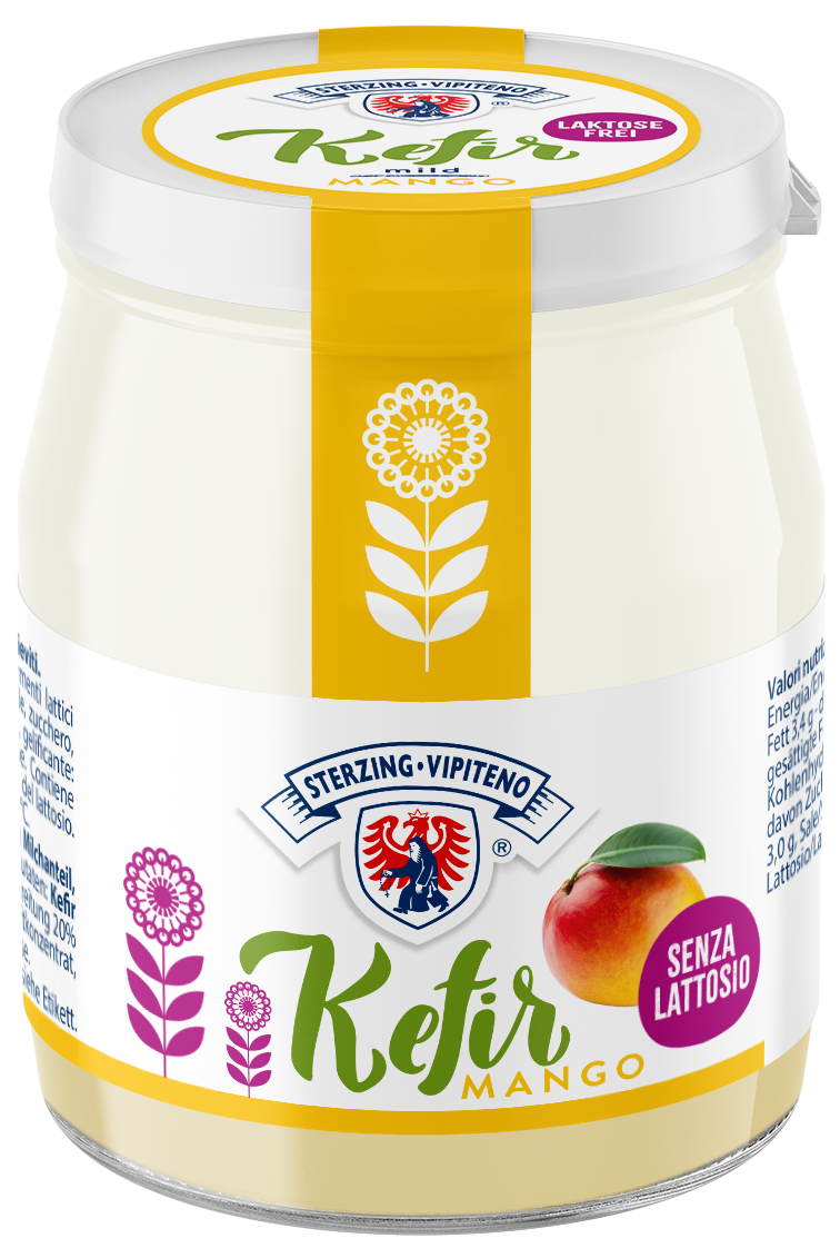 Kefir whole milk lactose free - 150g - mango