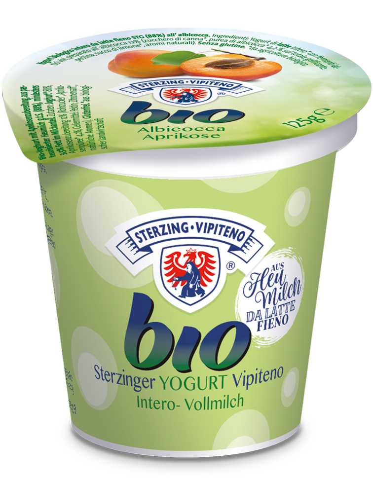 Organic full fat yogurt from haymilk TSG - 125g - apricot