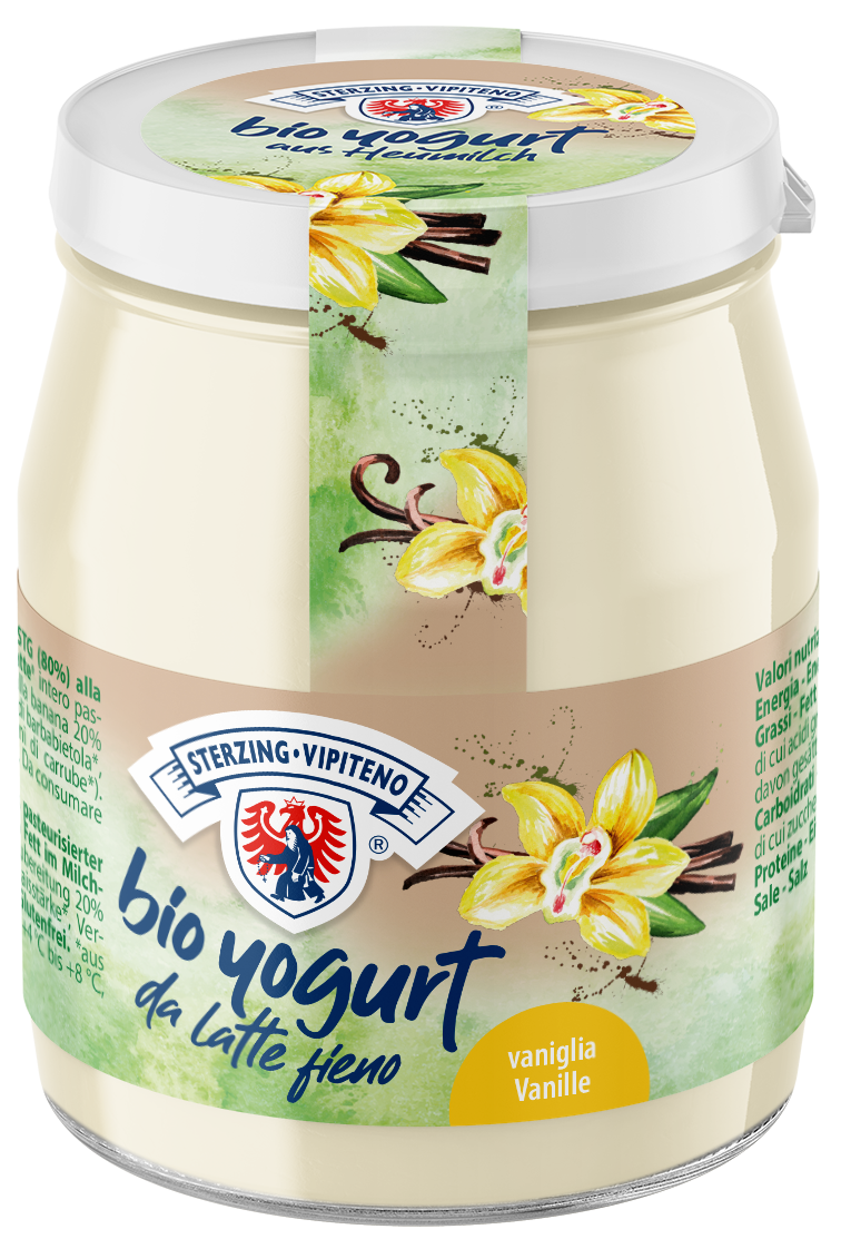 Organic whole milk yogurt from haymilk TSG in a jar - 150g - Vanilla