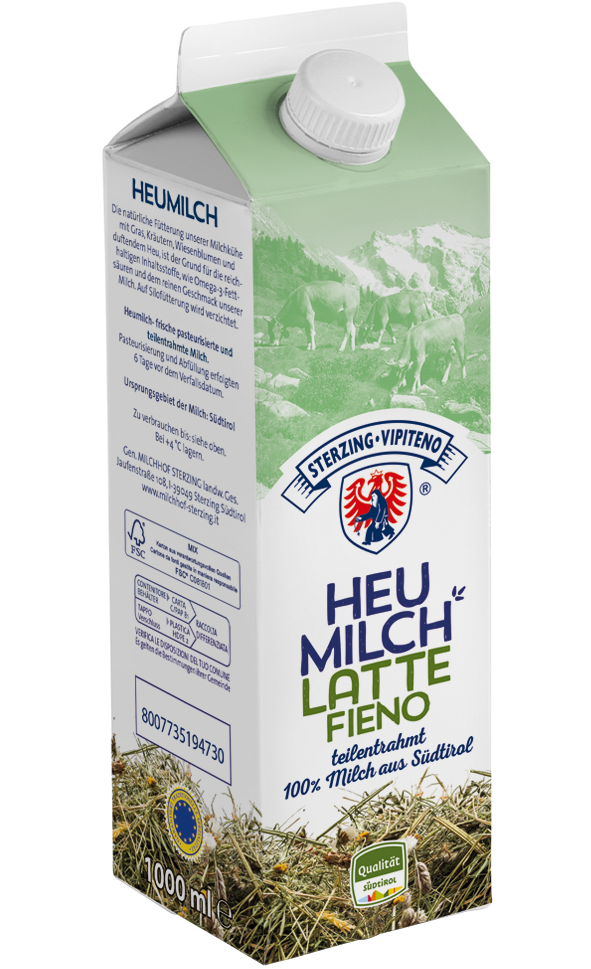Latte fresco Fieno Vipiteno pastorizzato e parzialmente scremato - 1 lt