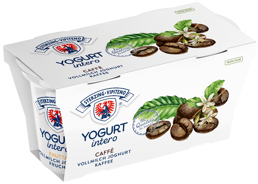 Whole milk yoghurt - 125g x 2 - Coffee