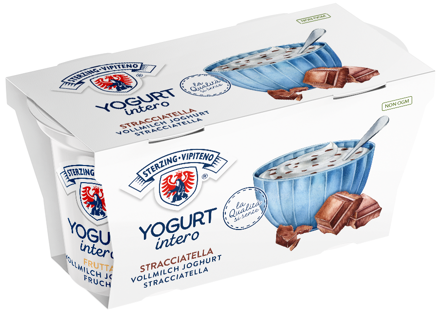 Whole milk yoghurt - 125g x 2 - Stracciatella