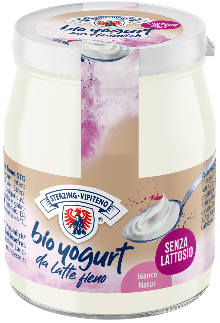 Vipiteno organic yoghurt from haymilk TSG in a jar lactose free - 150g - Natural