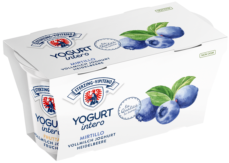 Whole milk yoghurt - 125g x 2 - Blueberry