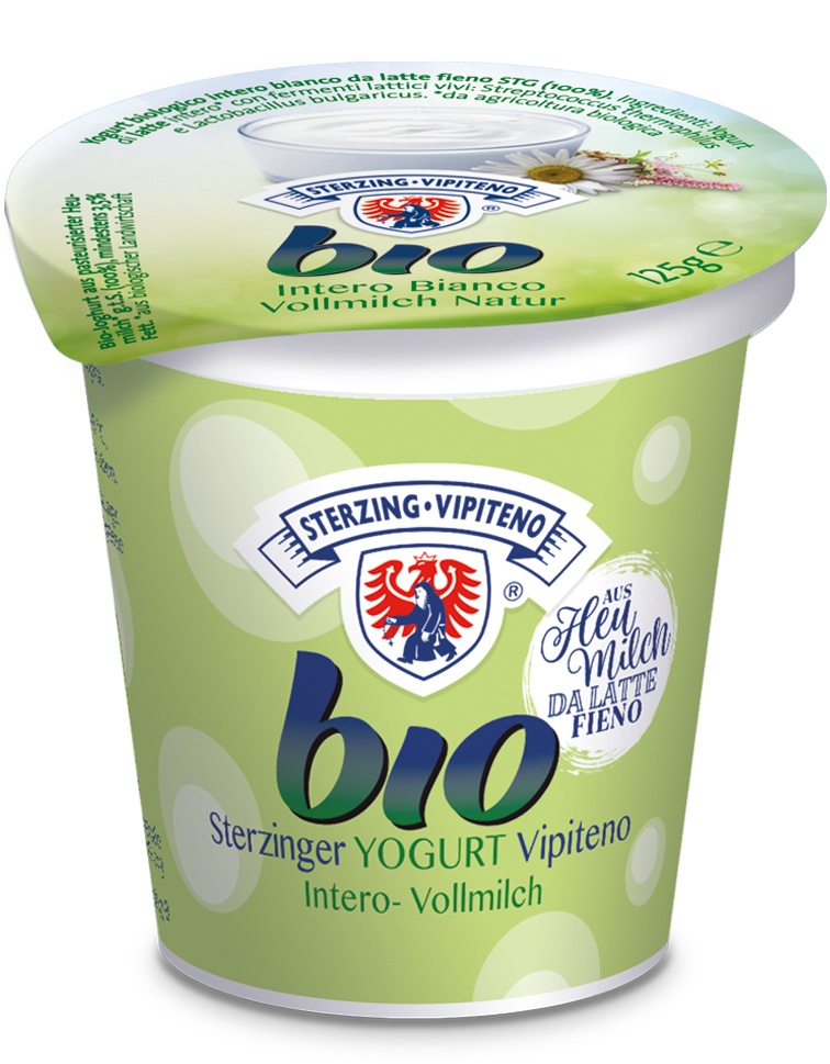 Organic full fat yogurt from haymilk TSG - 125g - natural