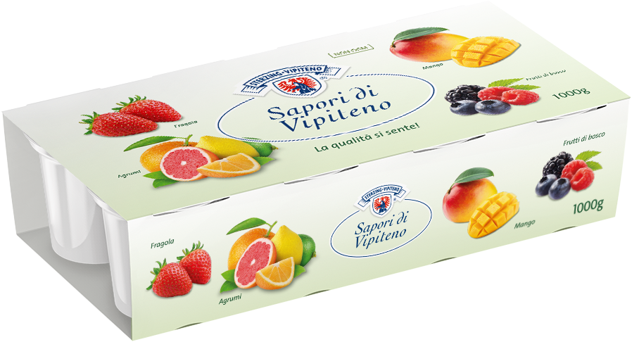 Yogurt Sapori di Vipiteno - 125g x 8 - fragola | mango | frutti di bosco | agrumi