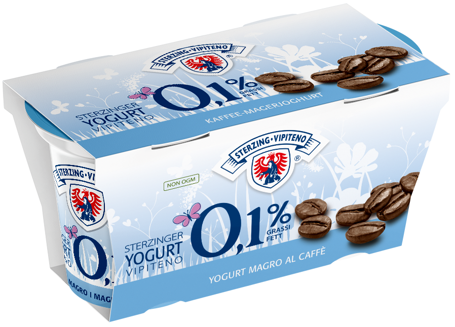 Yogurt magro 0,1% - 125g x 2 - Gusto caffè
