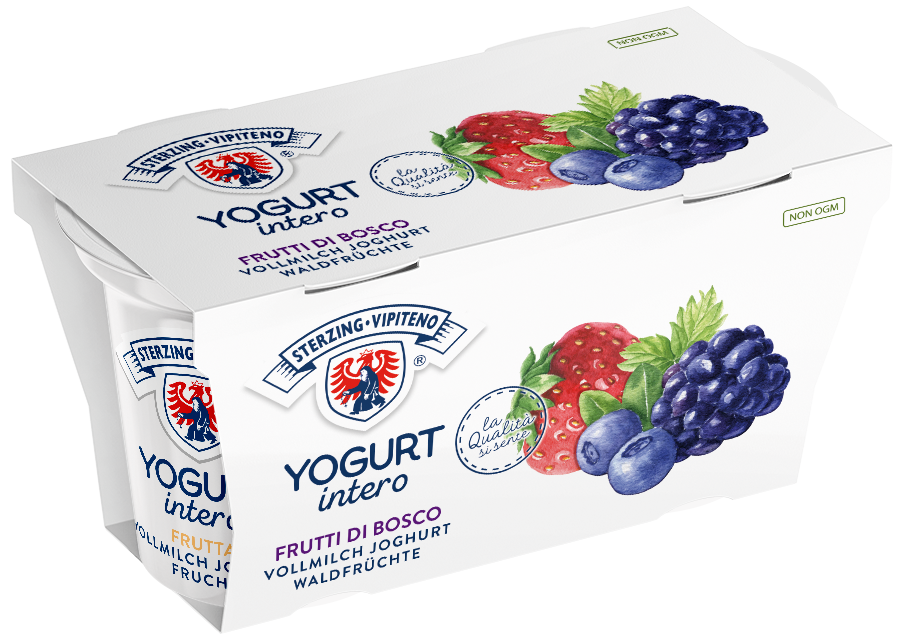 Whole milk yoghurt - 125g x 2 - Wild berries