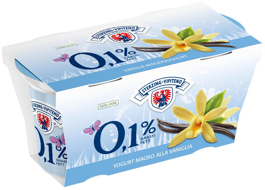 Skimmed milk yoghurt 0,1% - 125g x 2 - Vanilla