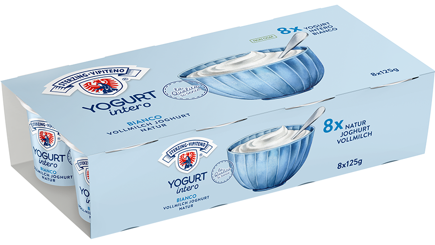 Yogurt intero - 125g x 8 - Bianco