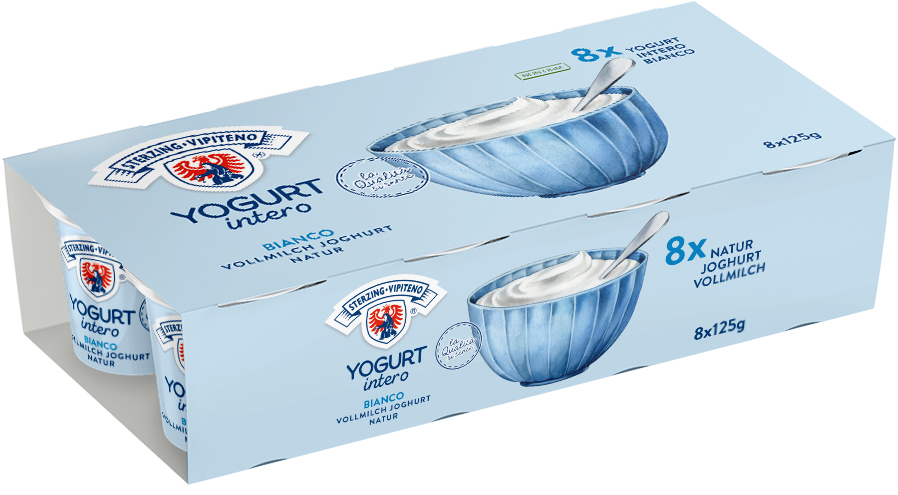 Yogurt intero - 125g x 8 - Bianco