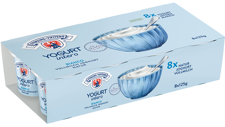Whole Milk Yoghurt - 125 x 8 - Natural