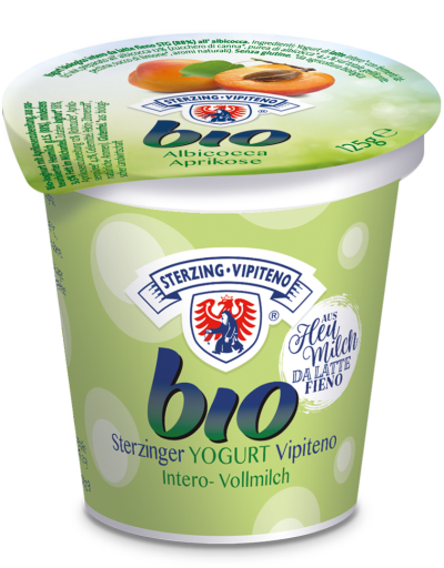 Yogurt biologico da latte fieno STG - 125g - Gusto albicocca