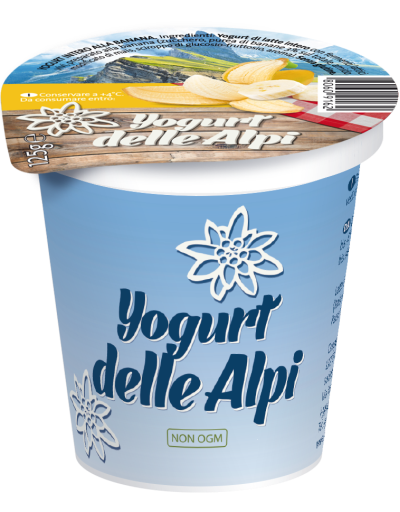 Yogurt delle Alpi - 125g - Gusto banana