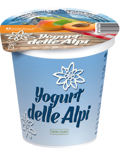 Yogurt delle Alpi - 125g - Gusto albicocca