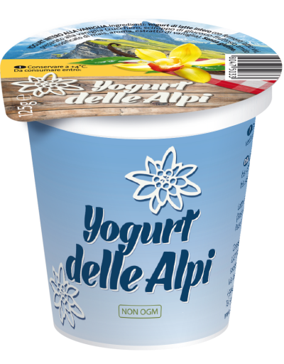 Yogurt delle Alpi - 125g - Gusto vaniglia