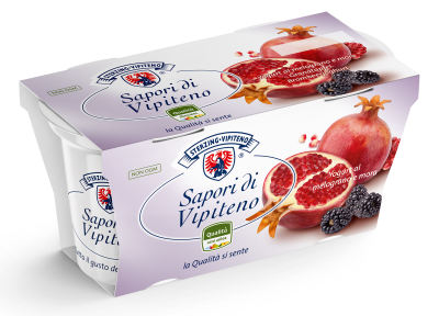 Yogurt intero Sapori di Vipiteno - 125g x 2 - melograno/more