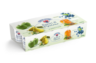 Yogurt Sapori di Vipiteno - 125g x 8 - Miele-Melissa | Pera-Camomilla | Mela verde | Mirtilli