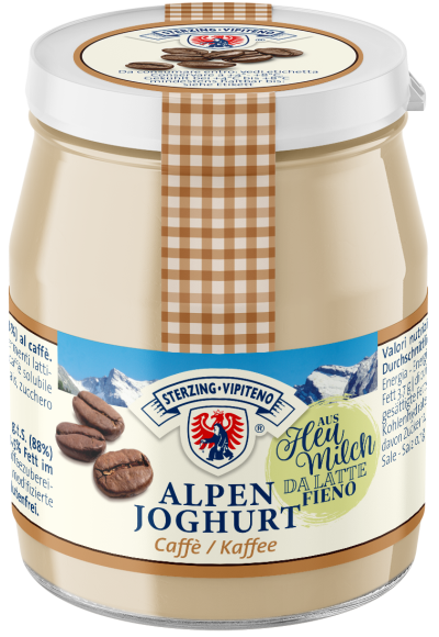 Alpenyogurt vetro da latte fieno STG - 150g - Gusto caffè
