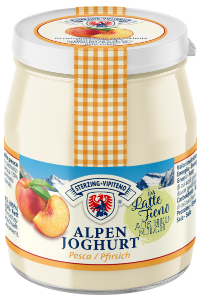  Alpenyogurt vetro da latte fieno STG - 150g - pesca