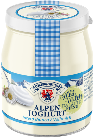 Alpenyogurt vetro da latte fieno STG - 150g - Bianco
