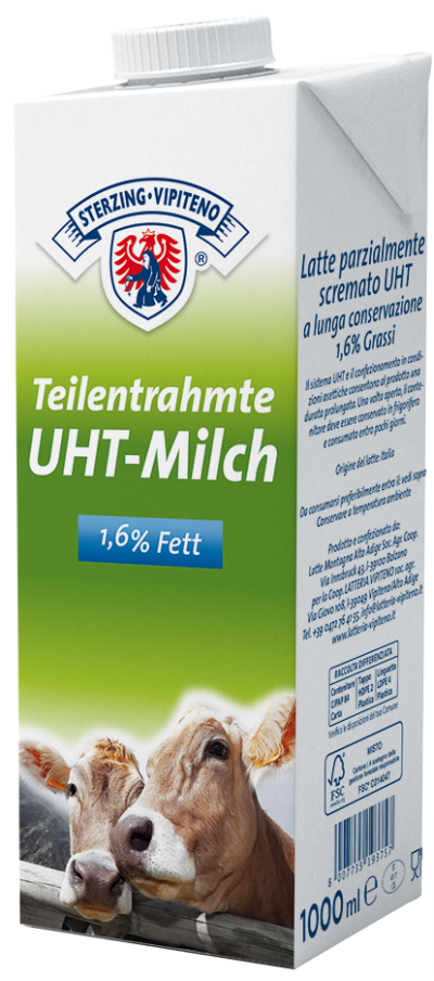 Latte parzialmente scremato UHT - 1,6% - 1l