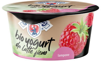 Yogurt biologico intero da latte fieno STG - 170g - lampone