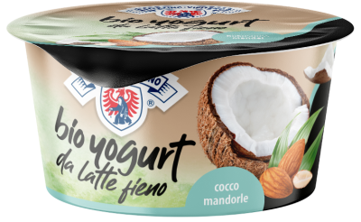 Yogurt biologico intero da latte fieno STG - 170g - cocco | mandorle